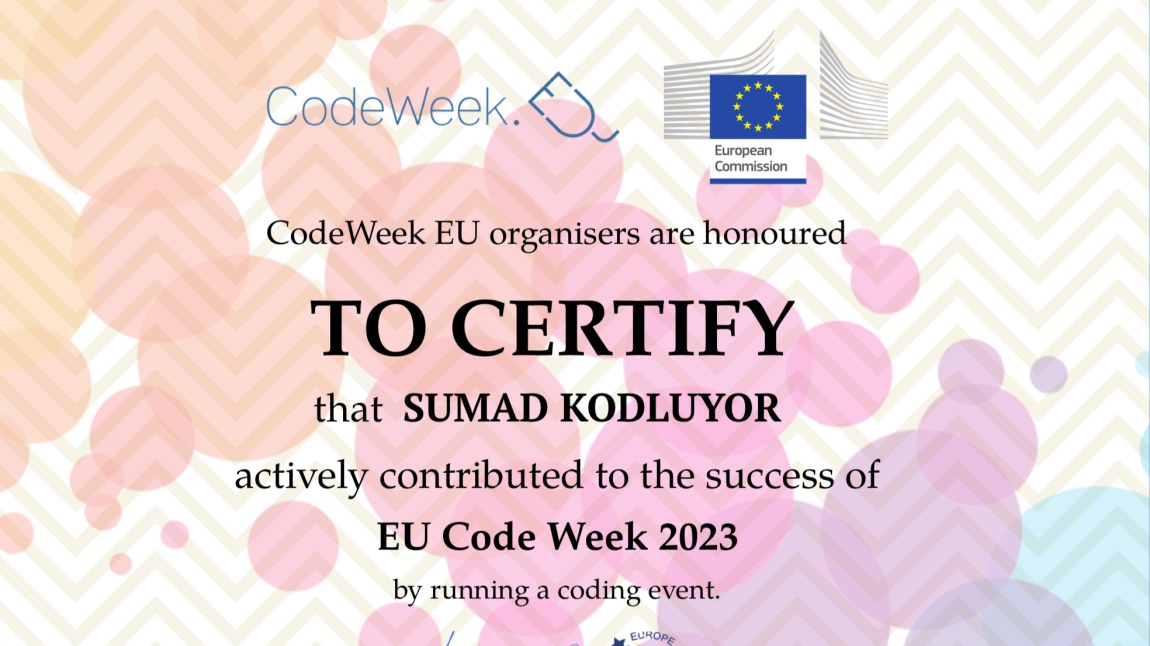 Code Week Haftası “100. Yılda Adana Kodluyor”  etkinliğimiz sona erdi…